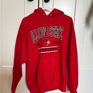 Russell Athletic Red Illinois State Hoodie